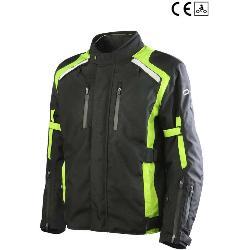 Ultima Occasione Giacca Moto 4 Stagioni Oj Atmosfere J216 Invincible Man Nero Giallo Fluo