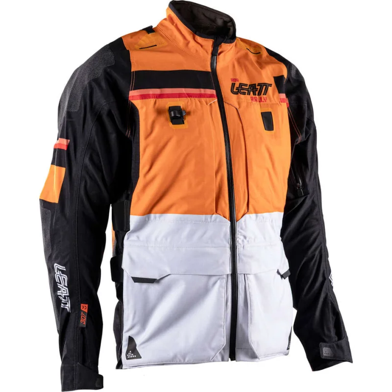 Spedizione Gratuita Giacca Moto ADV Rally 7.5 HydraDri Leatt Arancione / Grigio