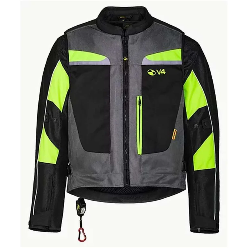 Giacca Motoairbag Mab V4.0 Airbag Maniche Removibili Grigio Ultimissimo Modello