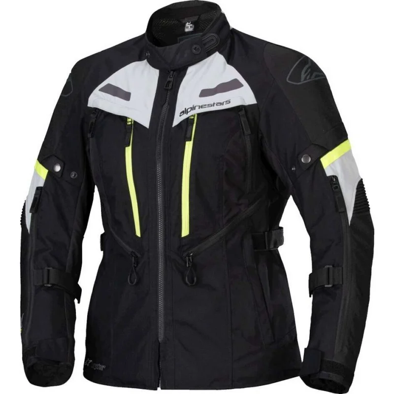 Giacca Moto Alpinestars BOGOTA' PRO DRYSTAR Nero Grigio Ghiaccio Giallo Fluo Economico