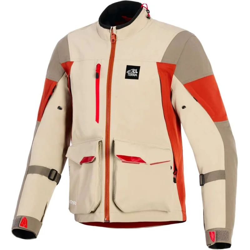 Giacca Moto Alpinestars MAXDURA DRYSTAR XF LAMINATED ARMORED SHELL Alluminio Noce Ruggine Marrone Novità