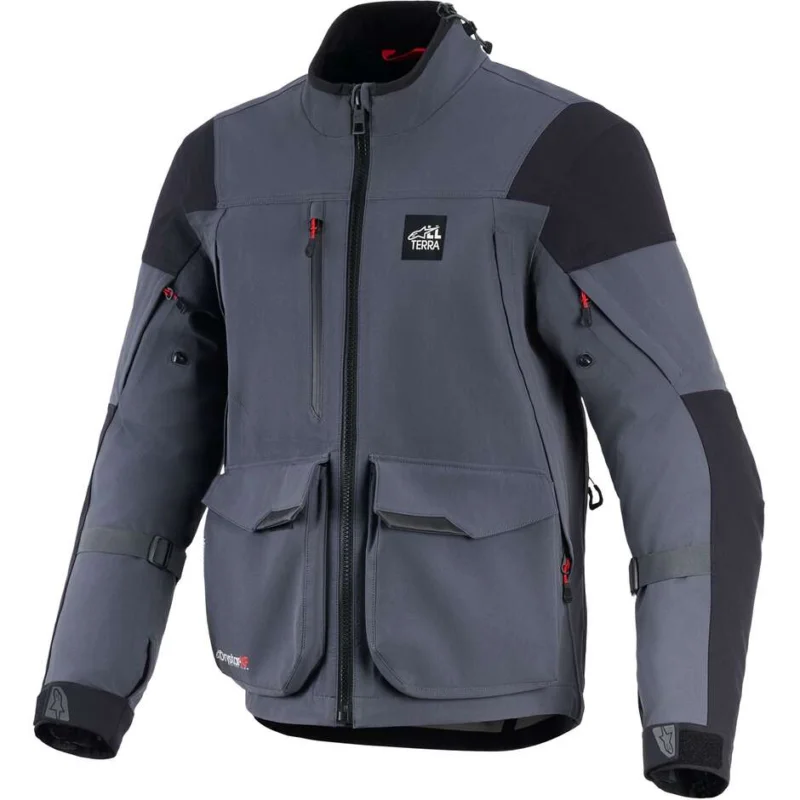Giacca Moto Alpinestars MAXDURA DRYSTAR XF LAMINATED ARMORED SHELL Grigio Profondo Nero Nuova Collezione