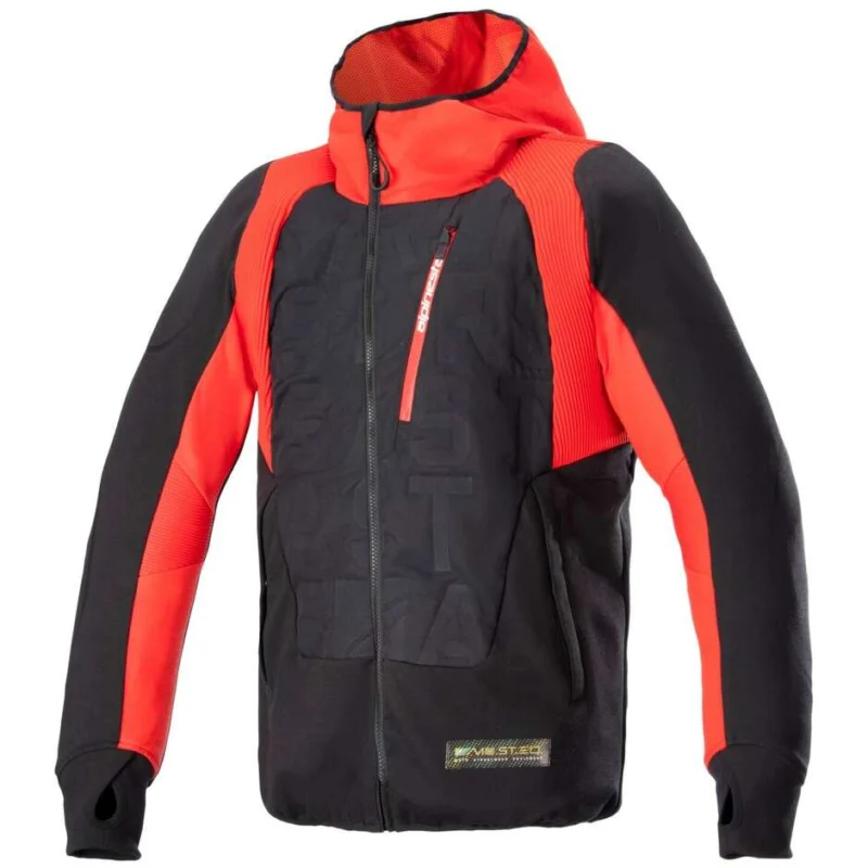 Ultime Pezzi Giacca Moto Alpinestars MO.ST.EQ HYBRID HOODED Rossa Nero