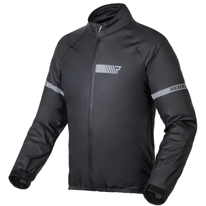 Giacca Moto Antipioggia Rebelhorn OCEAN Nero Nuovo Arrivo