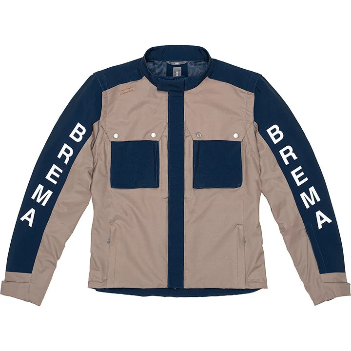 Giacca Moto Brema Valli EX-J Beige Blu Pagamento Sicuro