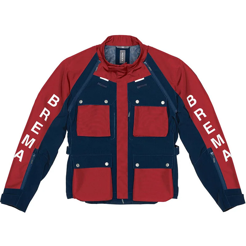 Giacca Moto Brema Valli XR-J Rosso Blu Soddisfatti O Rimborsati