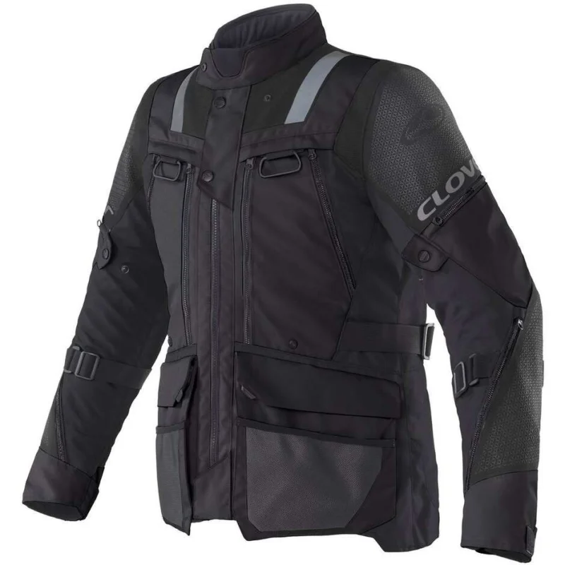 Giacca Moto Clover OUTLAND 3 WP nero Pagamento Sicuro