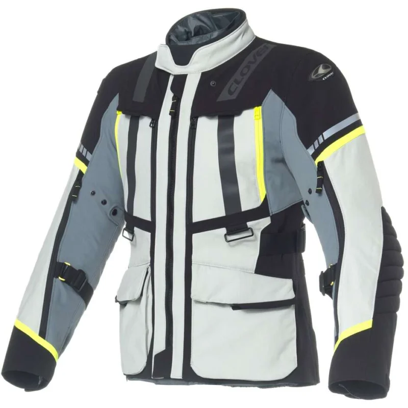 Giacca Moto Clover SAVANA 4 WPGrigio Giallo Subito Disponibile