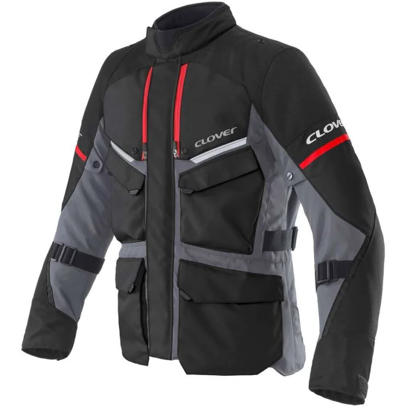 Giacca Moto Clover SCOUT 5 WP rosso nero Reso Gratuito