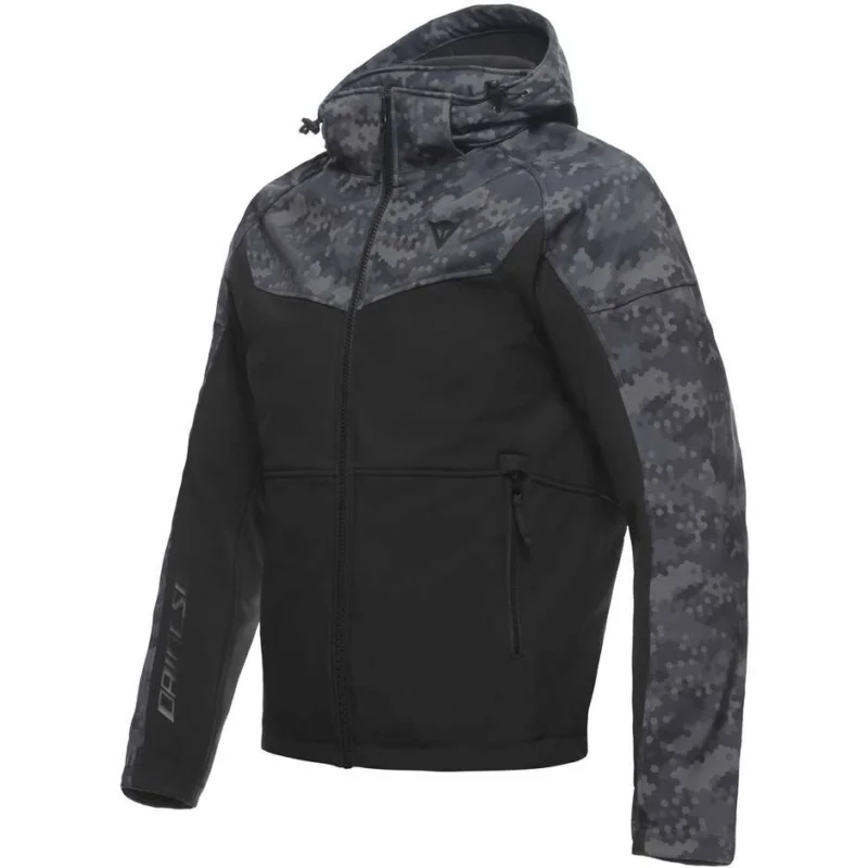 Subito Disponibile Giacca Moto Con Cappuccio in Tessuto Dainese IGNITE TEX Nero Mimetico