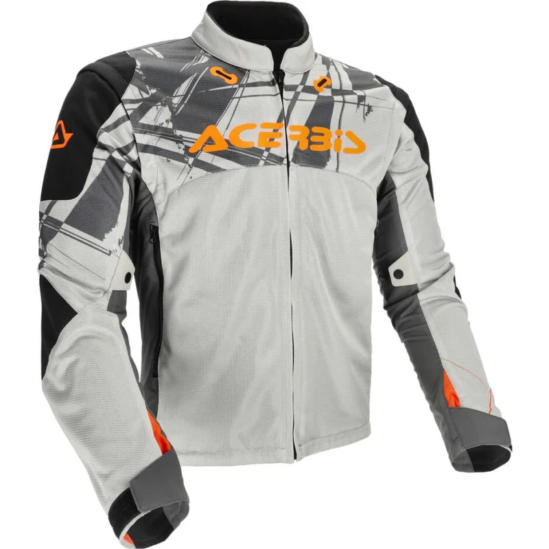 Giacca moto Cross Enduro Acerbis Rally Mesh Grigio Nero Soddisfatti O Rimborsati