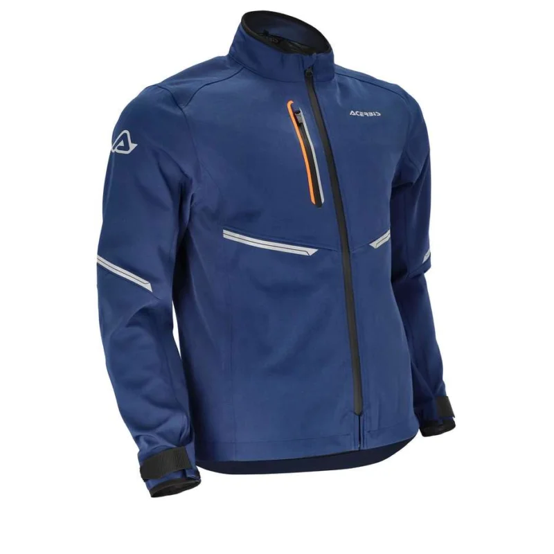 Spedizione Gratuita Giacca Moto Cross Enduro Acerbis X-Duro Waterproof Blu Arancio