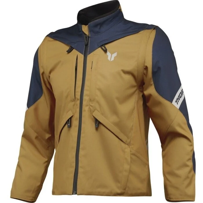 Più Venduto Giacca Moto Cross Enduro Thor Jacket Terrain Marrone Blu