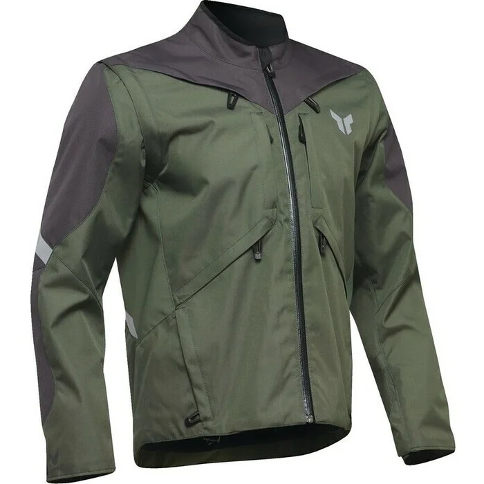Prezzo Ridotto Giacca Moto Cross Enduro Thor Jacket Terrain Verde Nero