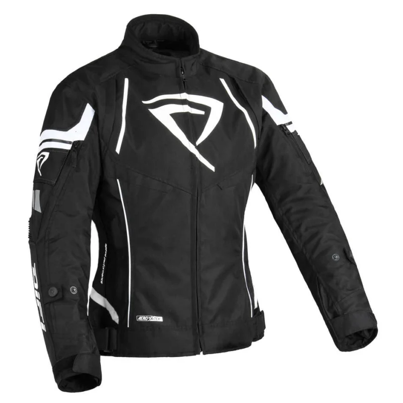 Giacca Moto DIFI Estoril Donna Aerotex Nero Bianco Economico