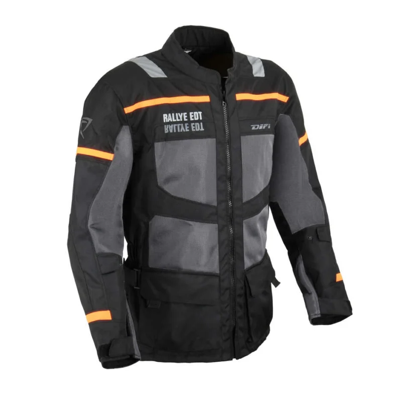 Giacca Moto DIFI Kalahari Air Nero Arancio Reso Gratuito