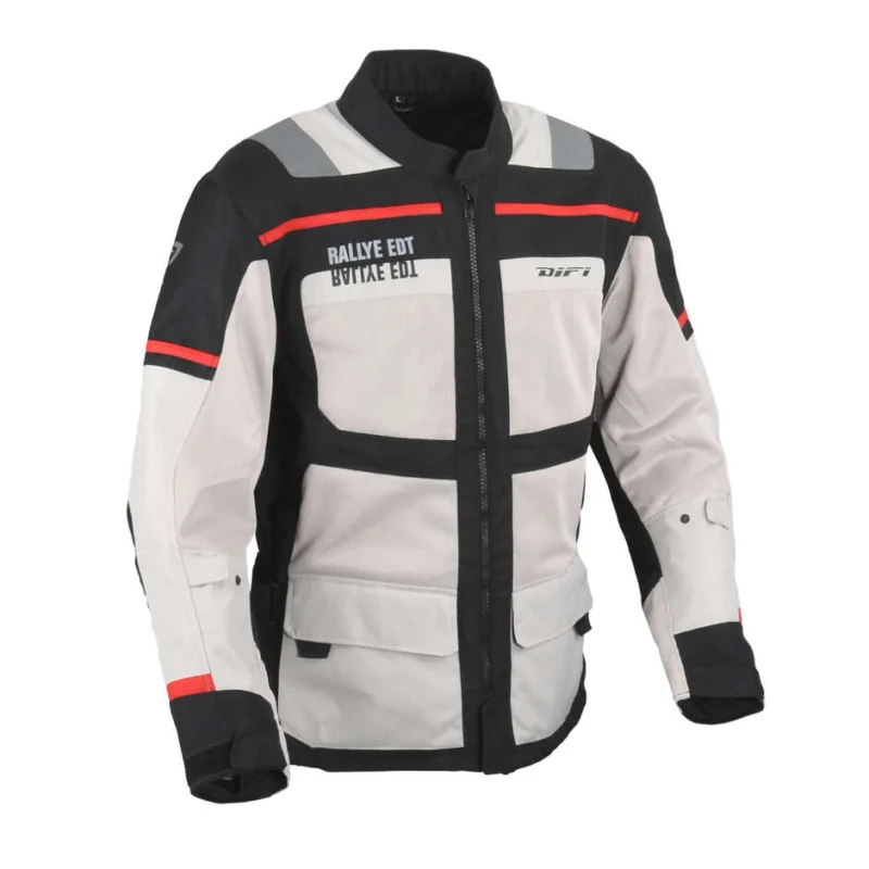 Promozione Esclusiva Giacca Moto DIFI Kalahari Air Nero Grigio Rosso