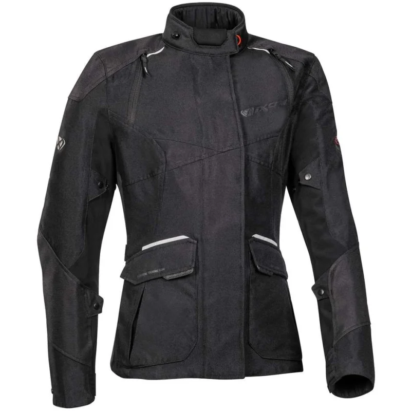 Giacca Moto Donna 4 Stagioni Touring Adventur Ixon BALDER LADY Nero Economico