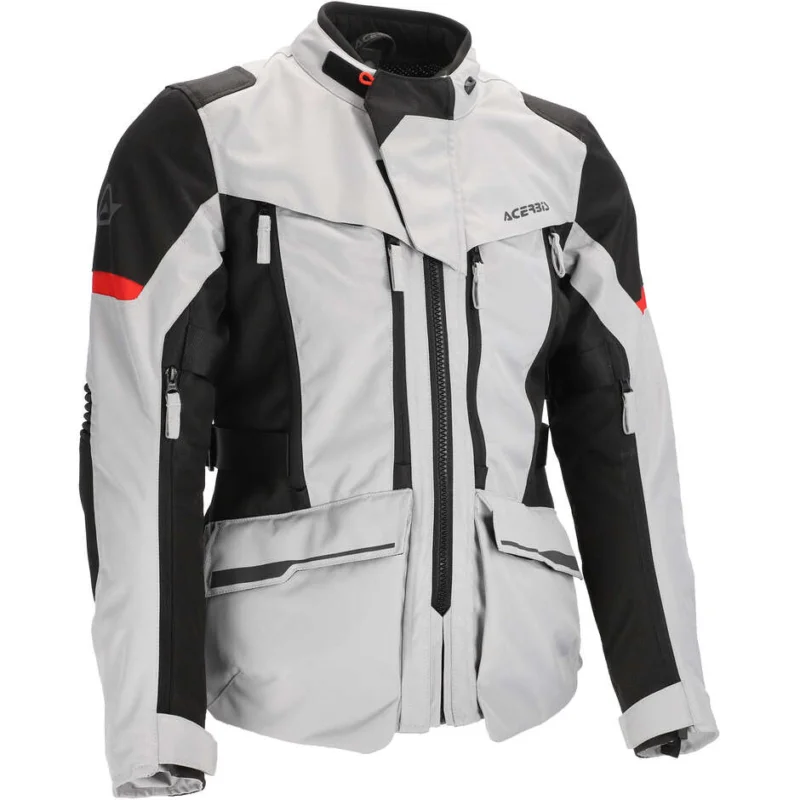 Compra Adesso Giacca Moto Donna Acerbis CE X-ROVER Grigio Rosso