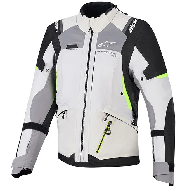 Offerta Del Giorno Giacca Moto Donna Alpinestars Stella Andes V4 Drystar Grigio Giallo Fluo