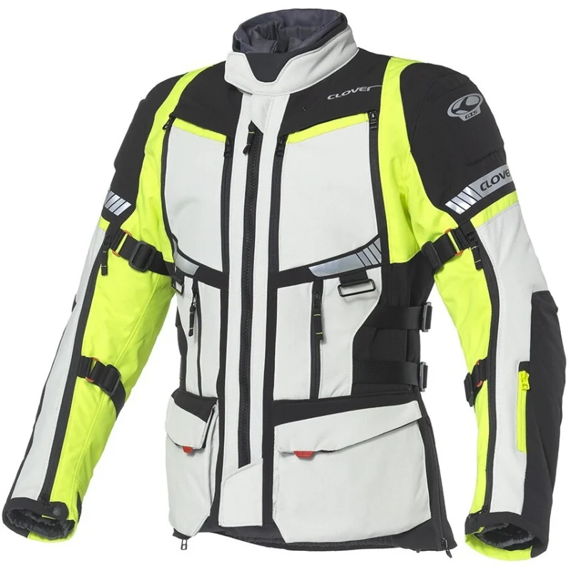 Bestseller Giacca Moto Donna Clover GTS 5 WP LADY Grigio Giallo