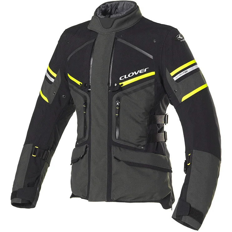 Giacca Moto Donna Clover LAMINATOR 2 LADY WP Nero Giallo Compra Oggi Stesso