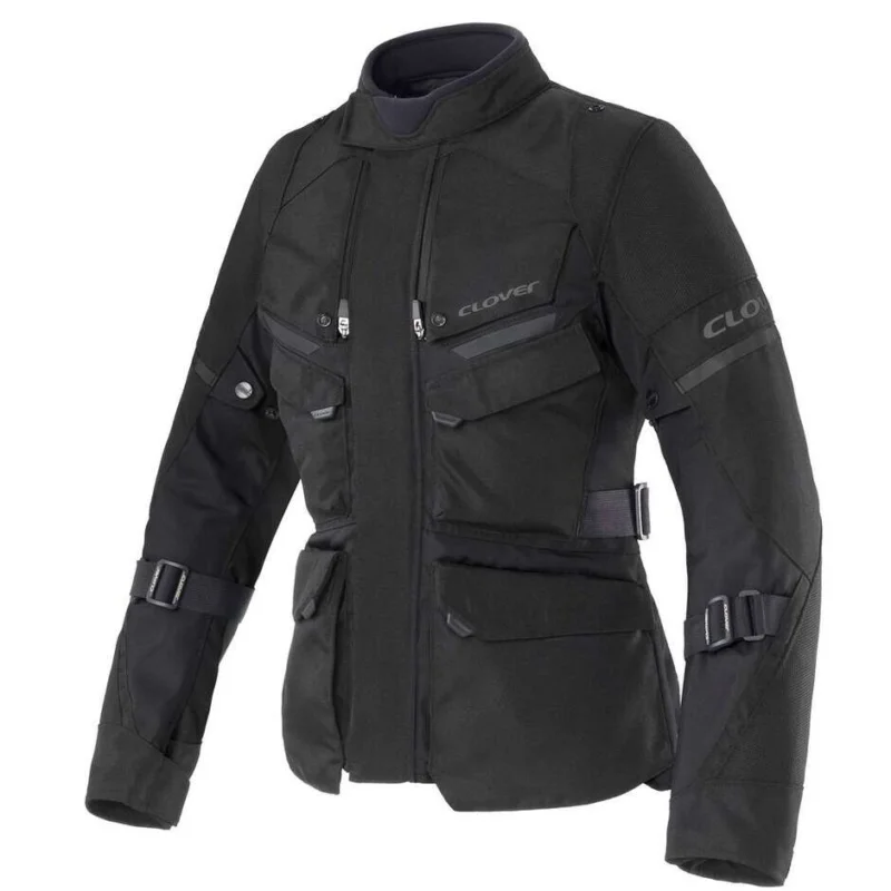 Giacca Moto Donna Clover SCOUT 5 WP nero Nuova Collezione