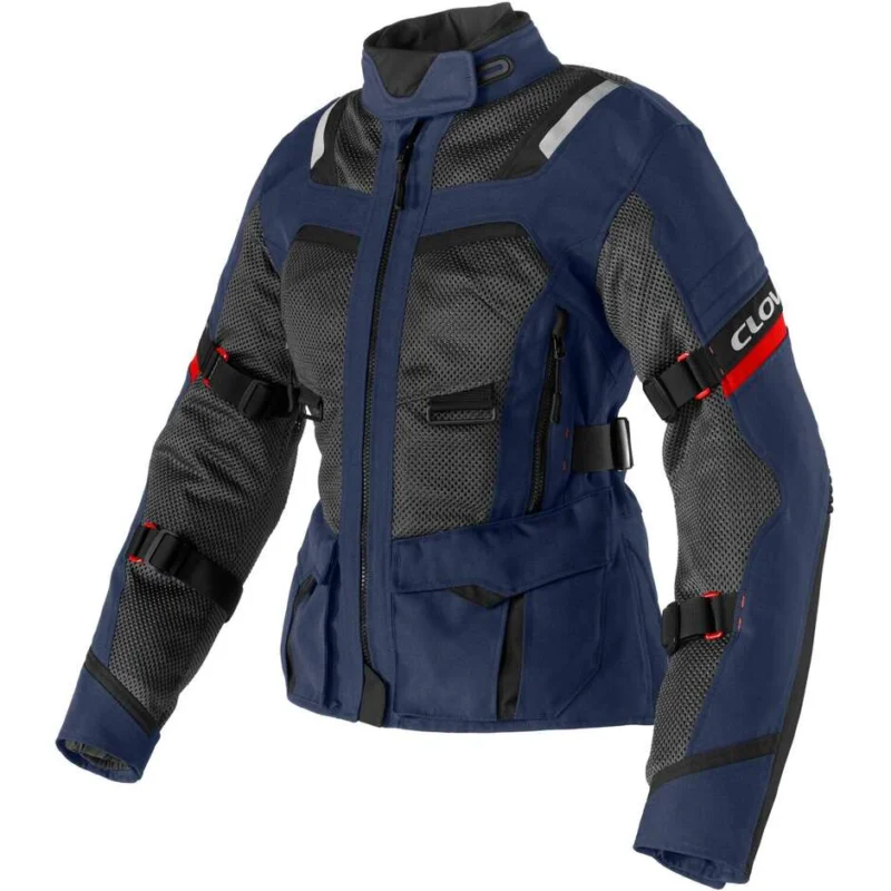 Giacca Moto Donna Clover VENTOURING 4 LADY WP Navy Nero Solo Oggi