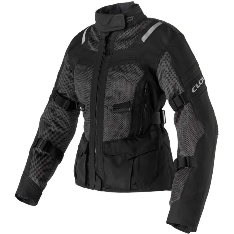 Giacca Moto Donna Clover VENTOURING 4 LADY WP Nero Popolare