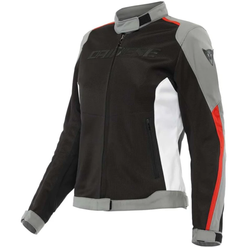 Direttamente Dal Produttore Giacca Moto Donna Dainese HYDRAFLUX 2 AIR LADY D-DRY Nero Charcoal Grigio Lava Rosso