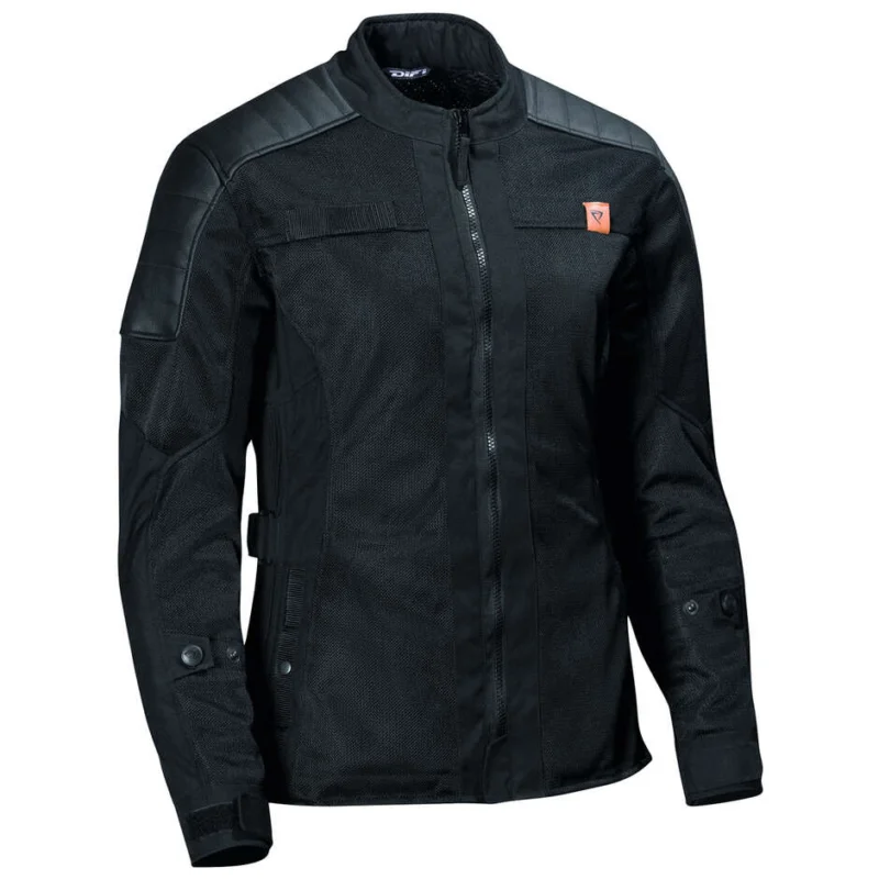 Saldi Giacca Moto donna DIFI Torino Air Nero