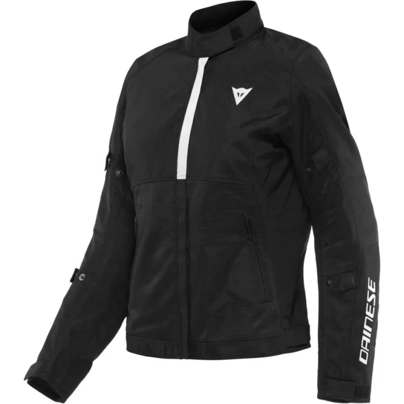 Giacca Moto Donna Estiva Dainese RISOLUTA AIR TEX LADY Nero Bianco Ultime Pezzi