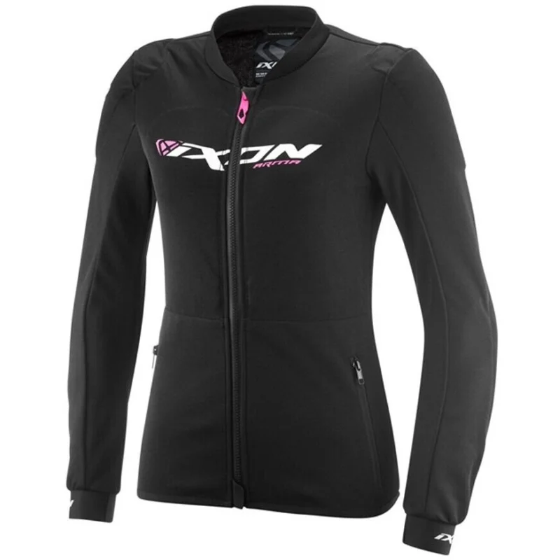 Giacca Moto Donna Estiva Ixon ARMA LADY Nero Bianco Rosa Brillante Compra Oggi Stesso