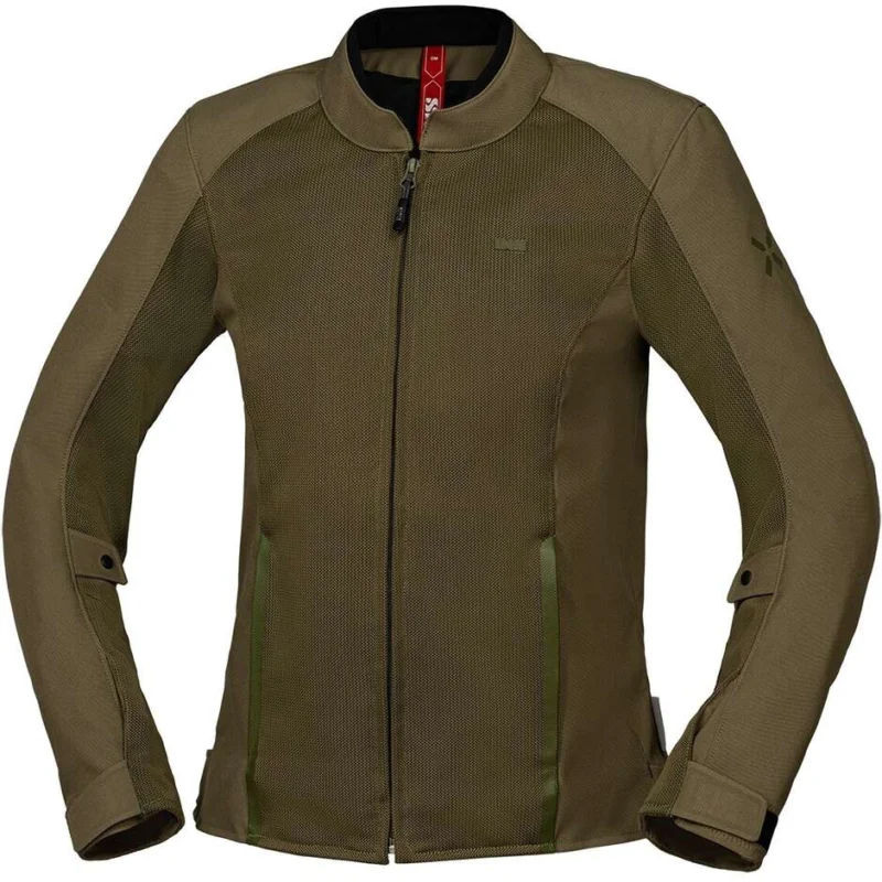 Spedizione Gratuita Giacca Moto Donna Estiva Ixs Oxy-Air Oliva