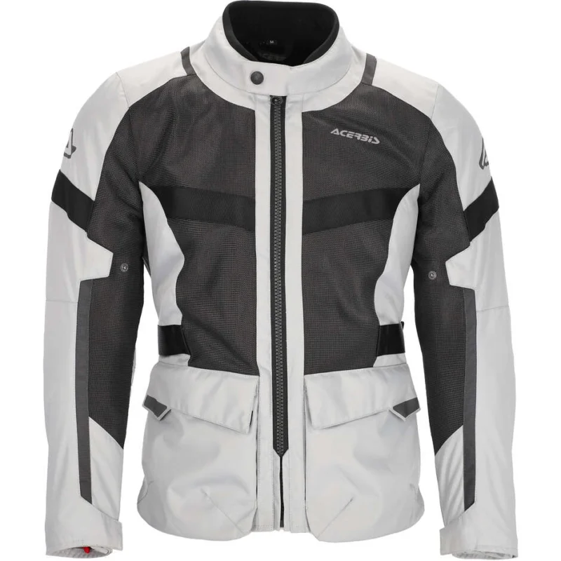 Popolare Giacca Moto Donna Estivo Traforato Acerbis New RAMSEY LONG LADY Grigio Nero