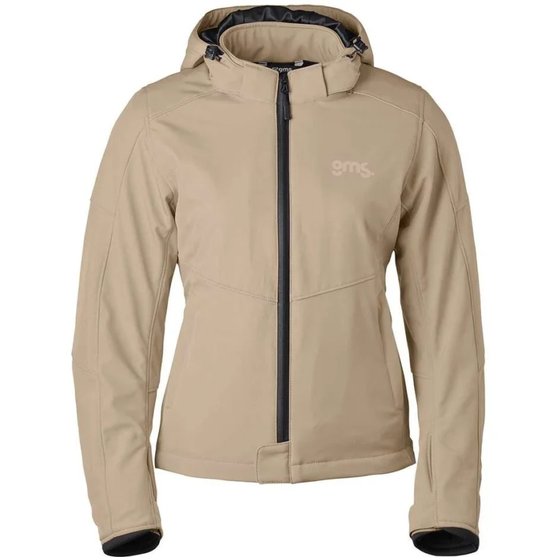 Giacca Moto Donna GMS Softshell Falcon Neo WP Lady Beige Quantità Limitata
