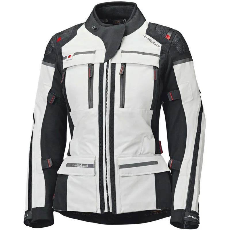 Giacca Moto Donna Held Atacama Top Grigio Rosso Reso Gratuito