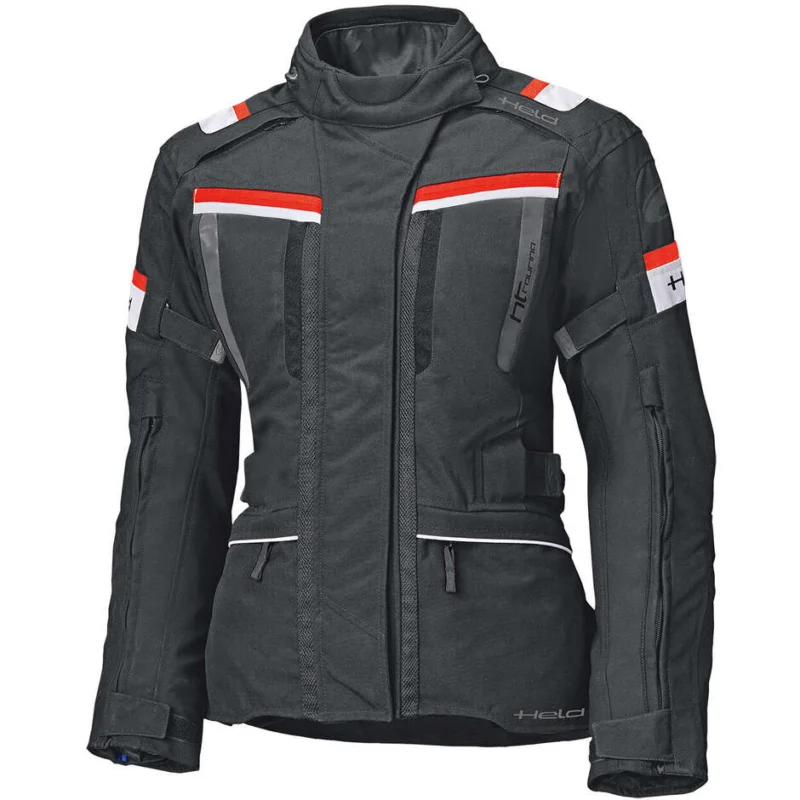 Giacca Moto Donna Held Tourino Top Nero Rosso Spedizione Espresso