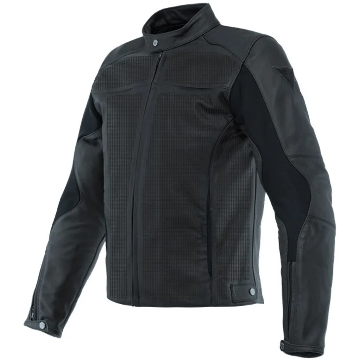 Giacca Moto Donna in Pelle Dainese RAZON 2 LADY PERF. Nero Sconto