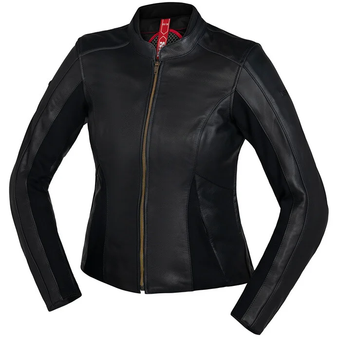 Giacca Moto Donna in Pelle iXS ABERDEEN Nero 36D Ultimissimo Modello