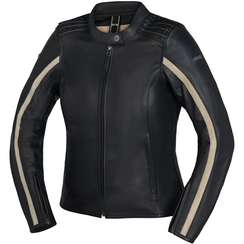 Subito Disponibile Giacca Moto Donna In Pelle Ixs LD STRIPE Nera