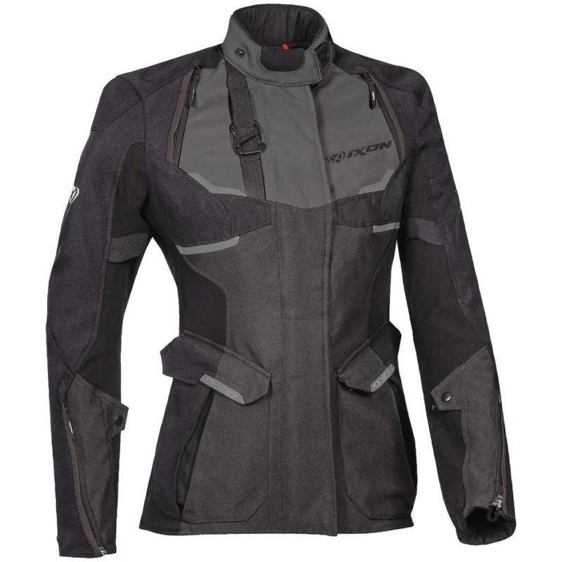 Offerta Del Giorno Giacca Moto Donna in Tessuto Adventure Ixon EDDAS LADY Nero Antracite