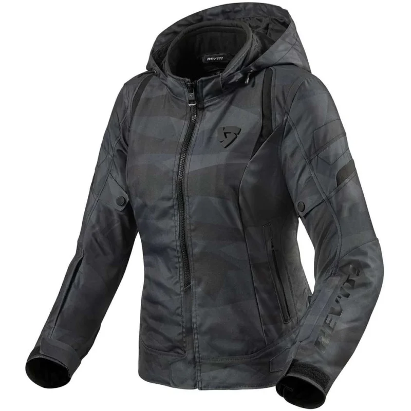 Offerta Giacca Moto Donna In Tessuto Rev'it FLARE 2 LADIESMimetico Nero Grigio
