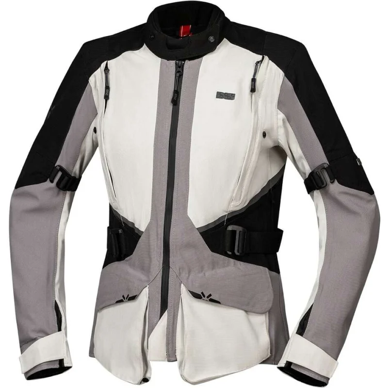 Giacca Moto Donna Ixs Tourster-STX 1.0 Laminata Grigio Chiaro Scuro Scelto Dai Clienti