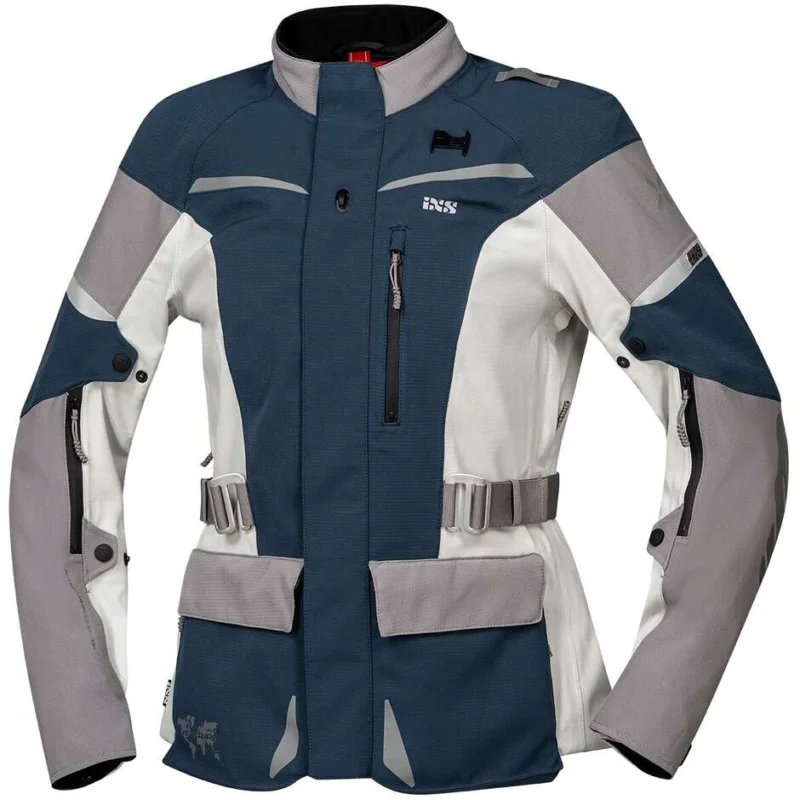 A Buon Prezzo Giacca Moto Donna Ixs Venture-STX 1.0 Laminata Blu-Grigio Chiaro