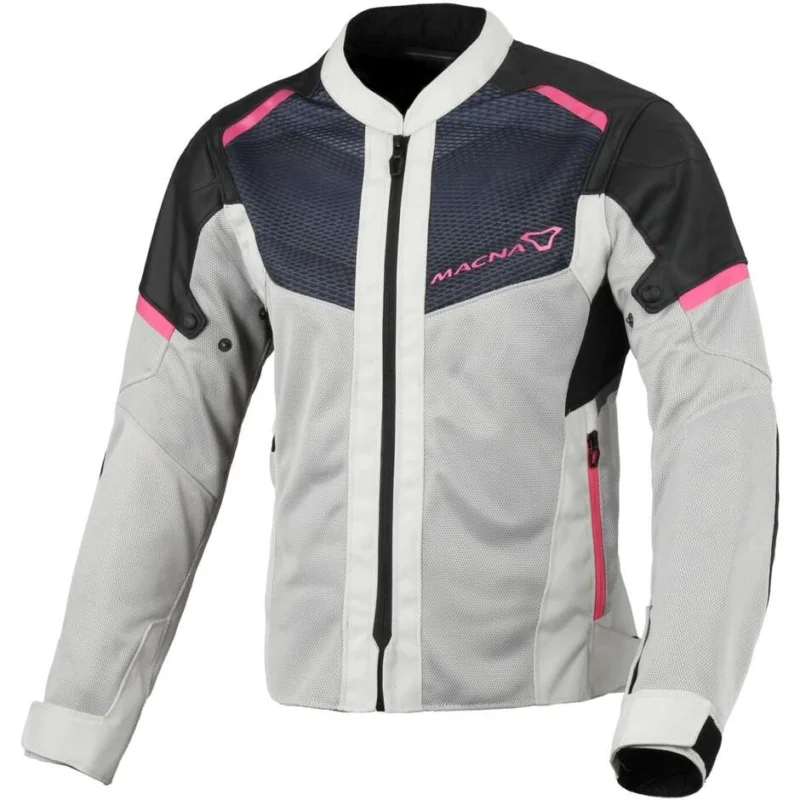 Ultimissimo Modello Giacca Moto Donna Macna Orcano 2.0 Light Grigio Nero pink