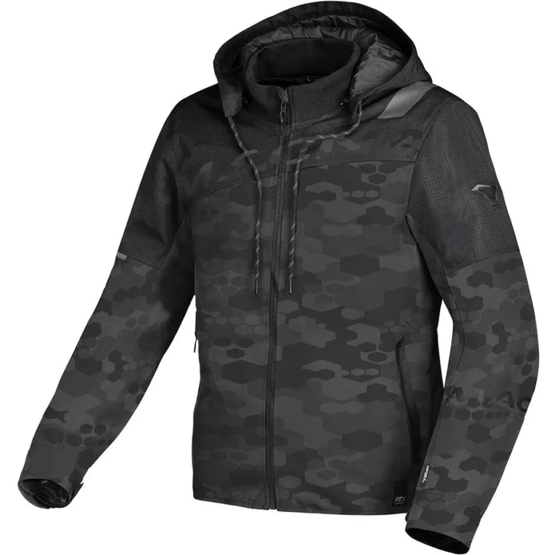 Giacca Moto Donna Macna Racoon ladies Nero Grigio camo Solo Oggi
