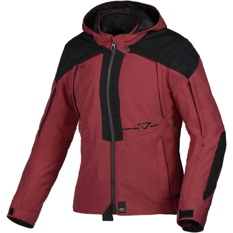 Pagamento Sicuro Giacca Moto Donna Macna Territor Bordeaux Nero