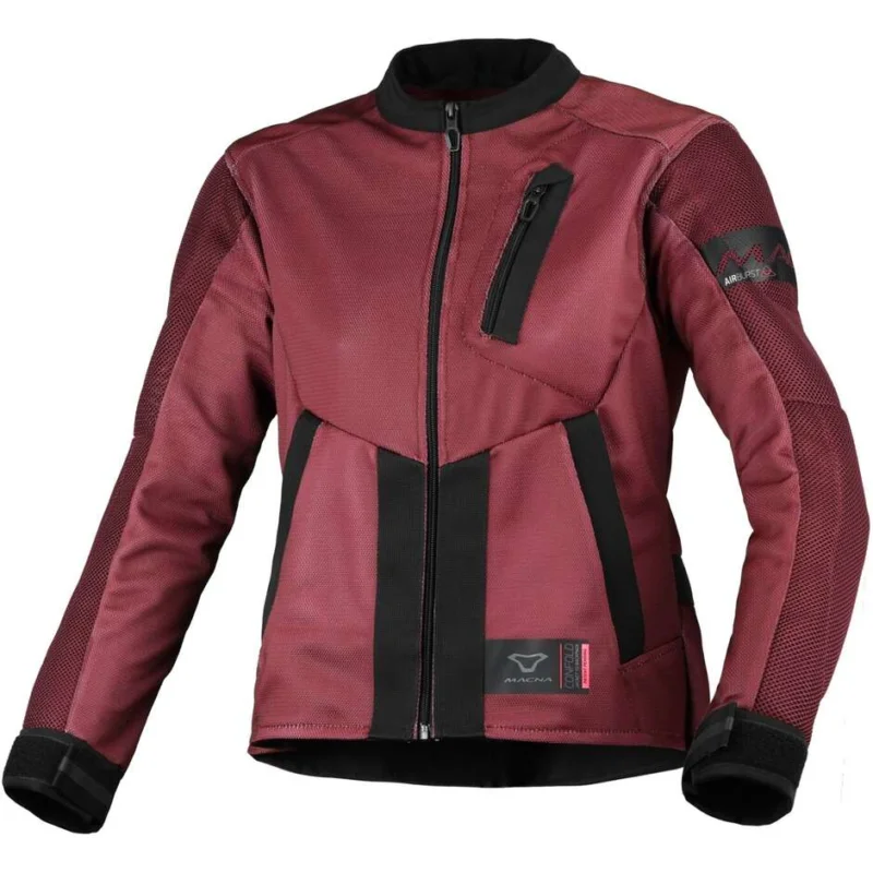 Spedizione Espresso Giacca Moto Donna Macna Torida Bordeaux Nero