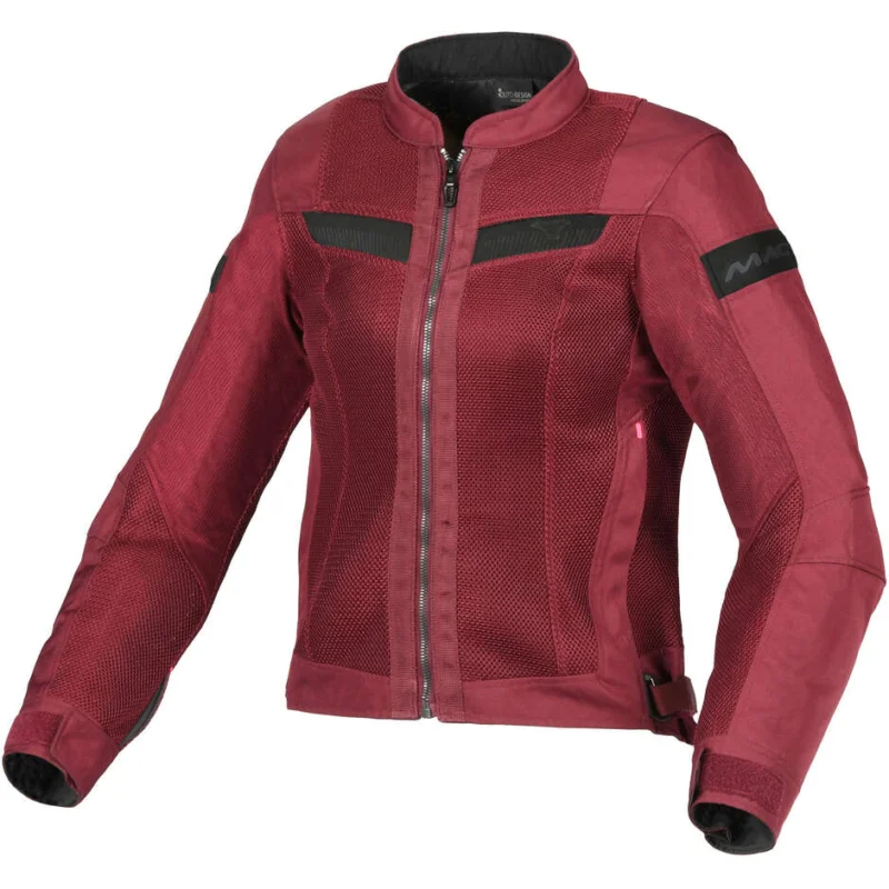 Giacca Moto Donna Macna Velotura Bordeaux Consegna Rapida